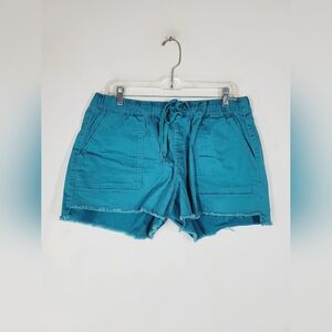 YMI Jogger Teal Green Casual Shorts, Size XL